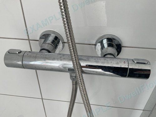 Mixing valve on the shower